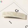 Square Shape Acetate Plate Handmade Spring Clip Hair Accessories Headdress For Women