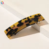 Square Shape Acetate Plate Handmade Spring Clip Hair Accessories Headdress For Women