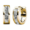 Square Simple Copper Earrings With Geometric Zircon Design For Women