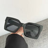 Square Simple Large Frame Women's And Men's Sunglasses With Pc Frame And Ac Lens In Geometric Style