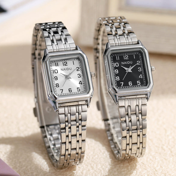 Square Stainless Steel Alloy Band Women's Fashion Watch