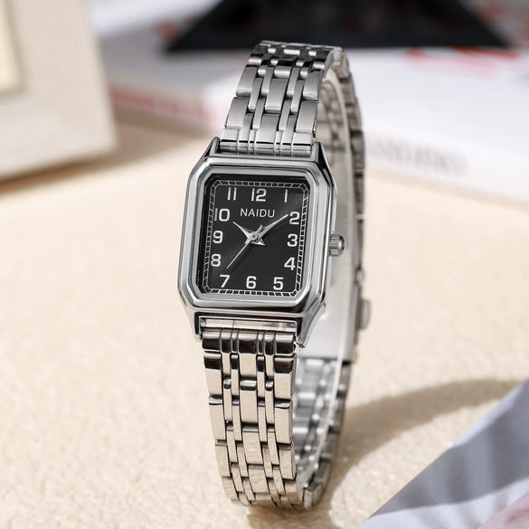 Square Stainless Steel Alloy Band Women's Fashion Watch