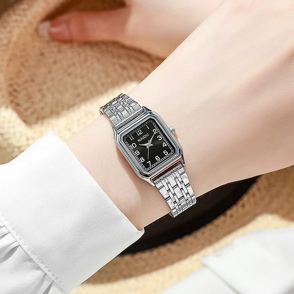 Square Stainless Steel Alloy Band Women's Fashion Watch