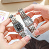 Square Stainless Steel Alloy Band Women's Fashion Watch