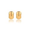 Square Stainless Steel 18K Gold Electroplated Women's Fashion Earrings