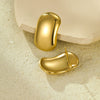 Square Stainless Steel 18K Gold Electroplated Women's Fashion Earrings