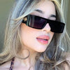 Square Sunglasses Resin Lens Pc Frame Retro Fashion Ins Style For Adults