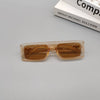 Square Sunglasses Resin Lens Pc Frame Retro Fashion Ins Style For Adults