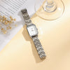Square Women's Alloy Case Pu Strap Leisure Style Fashion Quartz Watch