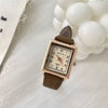 Square Women's Watch Alloy Case Ordinary Glass Mirror Thin Belt Small Dial Retro Leisure Style