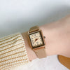 Square Women's Watch Alloy Case Ordinary Glass Mirror Thin Belt Small Dial Retro Leisure Style