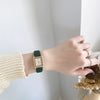 Square Women's Watch Alloy Case Ordinary Glass Mirror Thin Belt Small Dial Retro Leisure Style