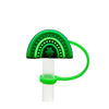 St. Patrick Cute Triangle Cartoon Silica Gel Straw Decorative Cap 10 PCS/Package