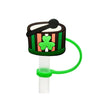 St. Patrick Cute Triangle Cartoon Silica Gel Straw Decorative Cap 10 PCS/Package