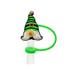 St. Patrick Cute Triangle Cartoon Silica Gel Straw Decorative Cap 10 PCS/Package