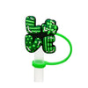 St. Patrick Cute Triangle Cartoon Silica Gel Straw Decorative Cap 10 PCS/Package