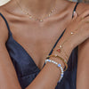 Stackable Nonfading Stainless Steel Cherry With Diamond Openable Bracelet For Women Light Luxury Style Electroplated