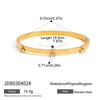 Stackable Nonfading Stainless Steel Cherry With Diamond Openable Bracelet For Women Light Luxury Style Electroplated