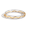 Stackable Stainless Steel Goldplated Bracelets Original Design Hoop Style