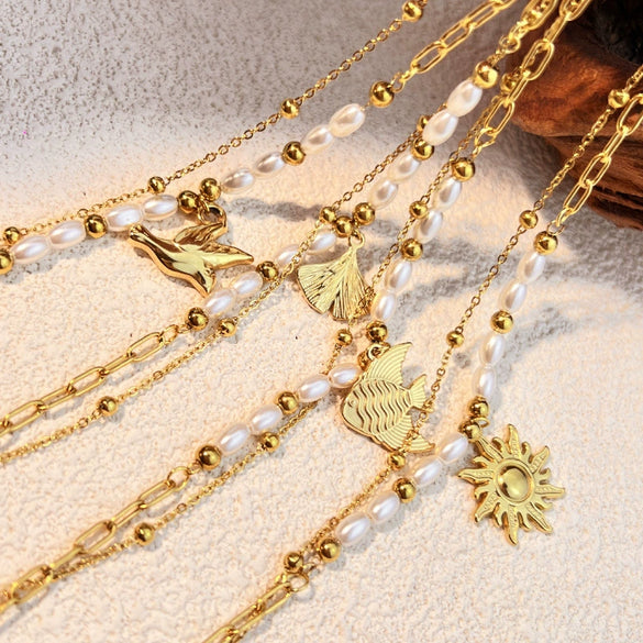 Stacked Bracelet Stainless Steel Geometric Heart Shape Electroplating Jewelry Unisex Couple Style