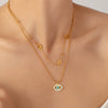 Stacked Clavicle Chain Stainless Steel Titanium Steel Star Shape Electroplating Women's Necklace