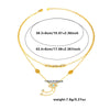 Stacked Clavicle Chain Stainless Steel Titanium Steel Star Shape Electroplating Women's Necklace