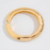 Stacked Irregular Alloy Bracelet With Electroplating Treatment