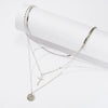 Stacked Necklace Snake Bone Clavicle Chain S925 Sterling Silver Cross Geometric Electroplated Design