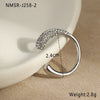 Stacked Ring Stainless Steel Geometric Light Luxury Style Gold Plated Women's