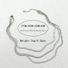 Stacked Snake Bone Chain Necklace Stainless Steel Electroplating Unisex Simple Trendy Hip Hop Style