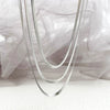 Stacked Snake Bone Chain Necklace Stainless Steel Electroplating Unisex Simple Trendy Hip Hop Style