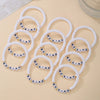 Stacked Soft Clay Letter Beads Handmade Unisex Jewelry Set