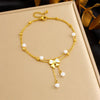 Stacked Stainless Steel Bow Chain For Women