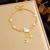 Stacked Stainless Steel Bow Chain For Women