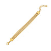Stacked Stainless Steel Geometric Style Electroplated Women's Bracelet