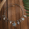 Stacked Western Cowboy Hat Pendant Necklace For Women Retro Turquoise Cactus Cow Head Iron Chain Alloy Geometric Electroplated