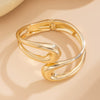 Stacked Wind Irregular Zinc Alloy Electroplated Bracelet