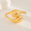 Stacked Wind Irregular Zinc Alloy Electroplated Bracelet