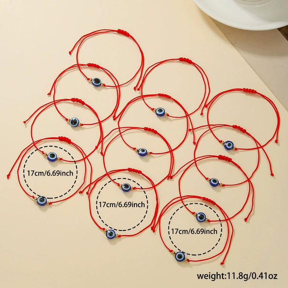 Stacking Bracelet Set Glass Glazed Geometric Handmade Jewelry