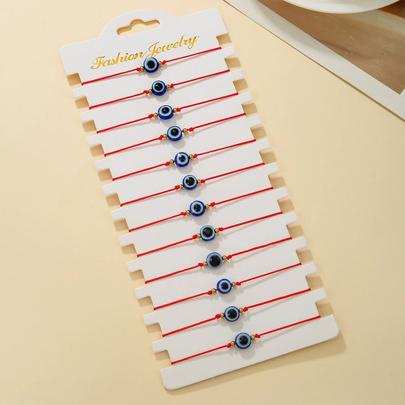 Stacking Bracelet Set Glass Glazed Geometric Handmade Jewelry