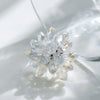 Stacking Earrings Ring Suit Stainless Steel Artificial Crystal Geometric Electroplating Women's Accessories