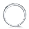 Stacking Moissanite Rings 925 Silver Geometric Design For Women