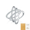 Stacking Moissanite Rings 925 Silver Geometric Design For Women