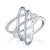 Stacking Moissanite Rings 925 Silver Geometric Design For Women