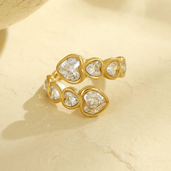 Stacking Rings Stainless Steel Geometric Electroplating Women's Hand Accessories
