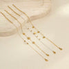 Stacking Versatile Flower Stainless Steel 18K Gold Plated Geometric Style Women's Bracelet Jewelry
