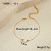 Stacking Versatile Flower Stainless Steel 18K Gold Plated Geometric Style Women's Bracelet Jewelry