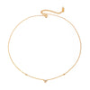 Stainless Steel 18K Gold Plated IG Style Simple Style Shamrock Inlay Rhinestones Necklace