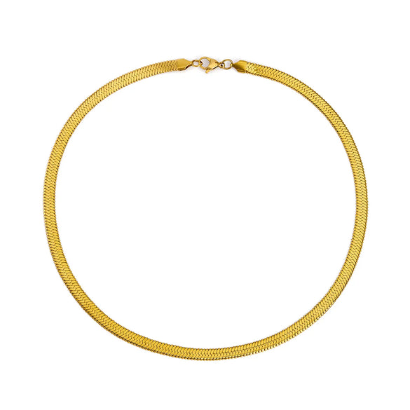 Stainless Steel 18K Gold Plated Vintage Style Geometric Plating Necklace