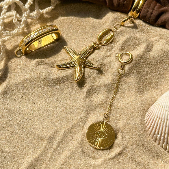 Stainless Steel Accessories Electroplating Geometric Bikini Pendant Connection Buckle